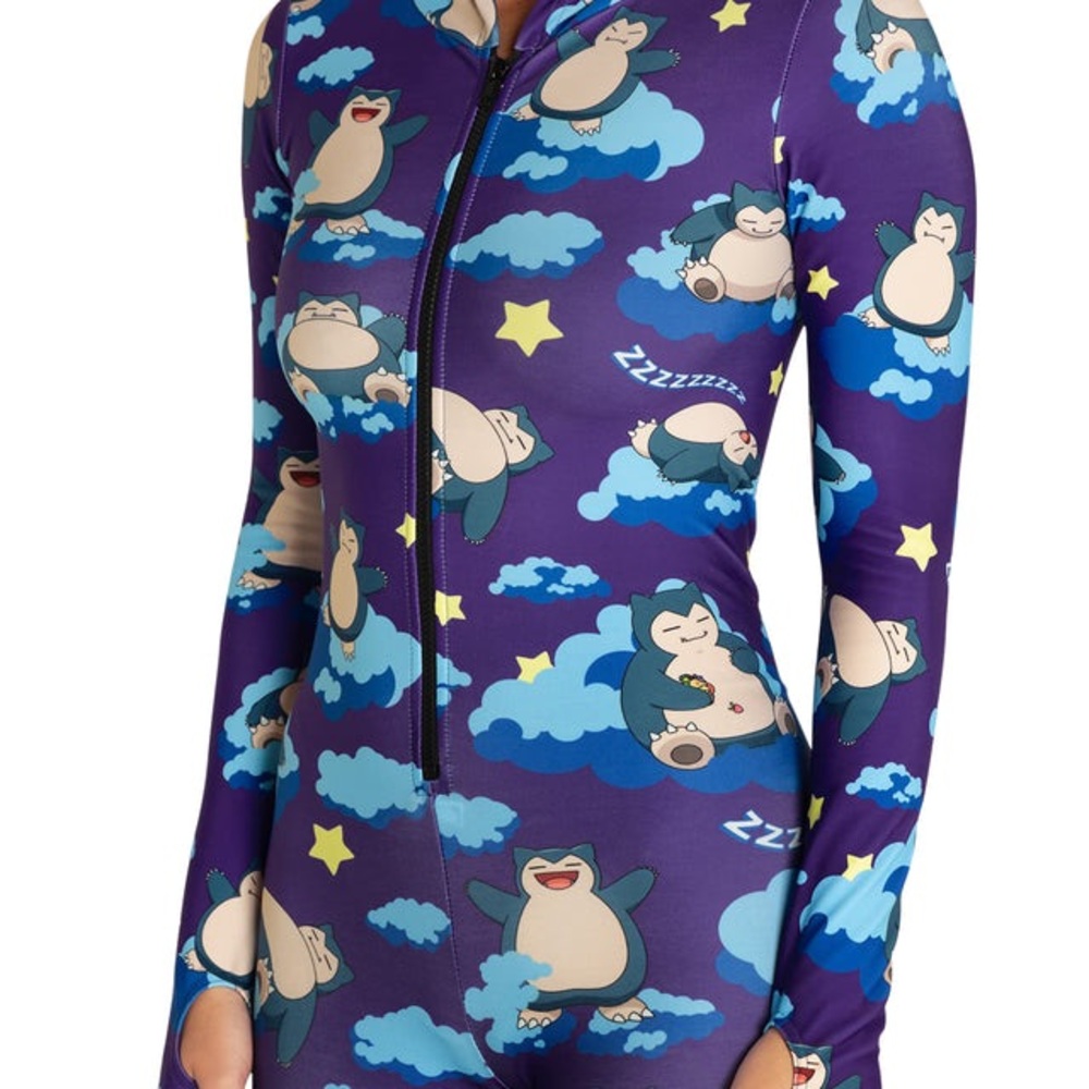 Purple Snorlax Print Women’s Jumpsuit